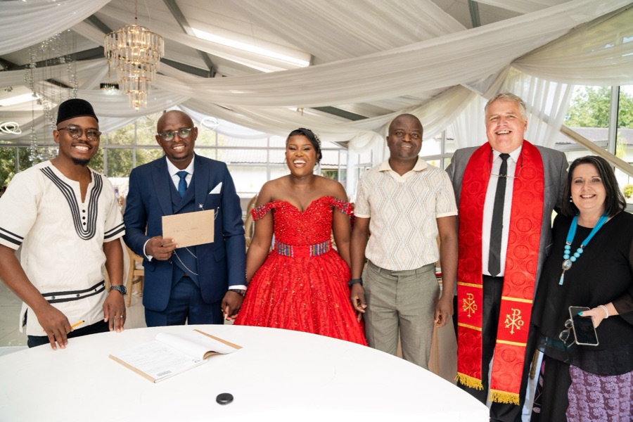 Wedding ceremony by Dr. Gerrit Rademeyer in Burgersfort