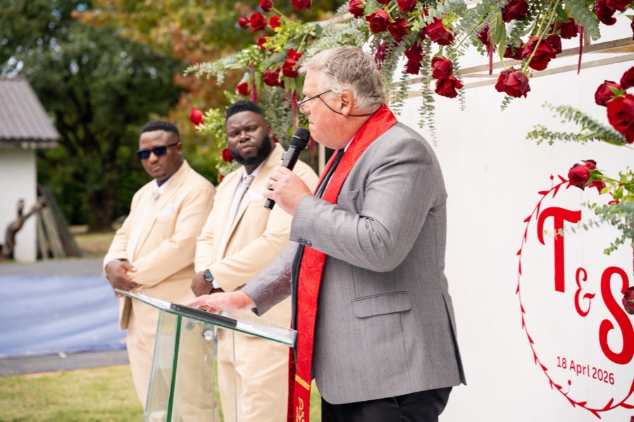 Wedding ceremony by Dr. Gerrit Rademeyer in Burgersfort