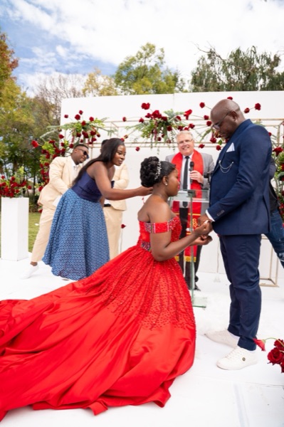 Wedding ceremony by Dr. Gerrit Rademeyer in Burgersfort